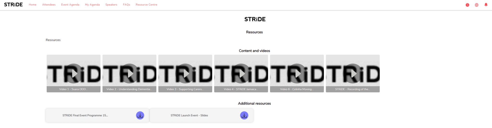stride additional resources
