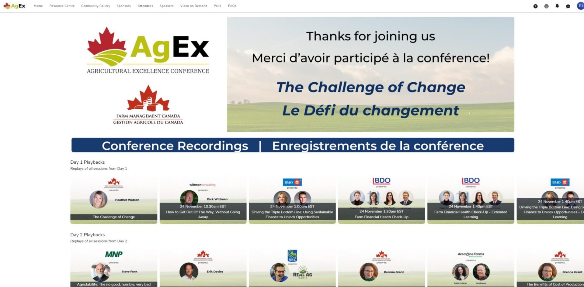 agex homepage canapii