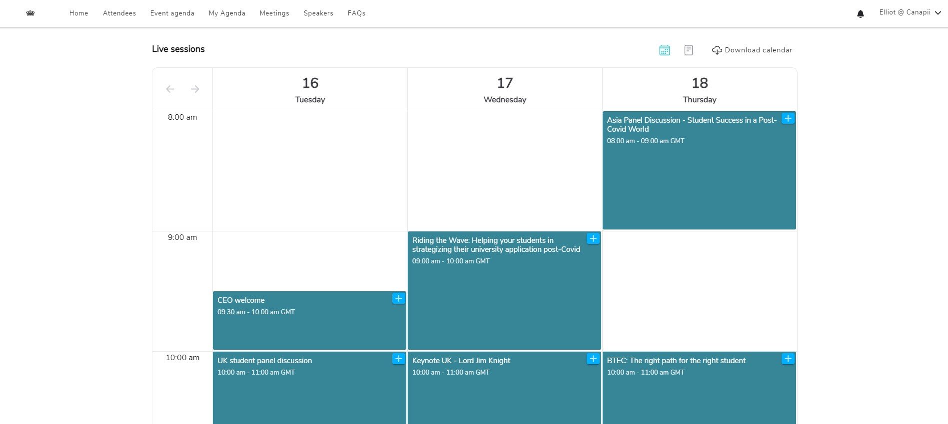 event agenda nord anglia