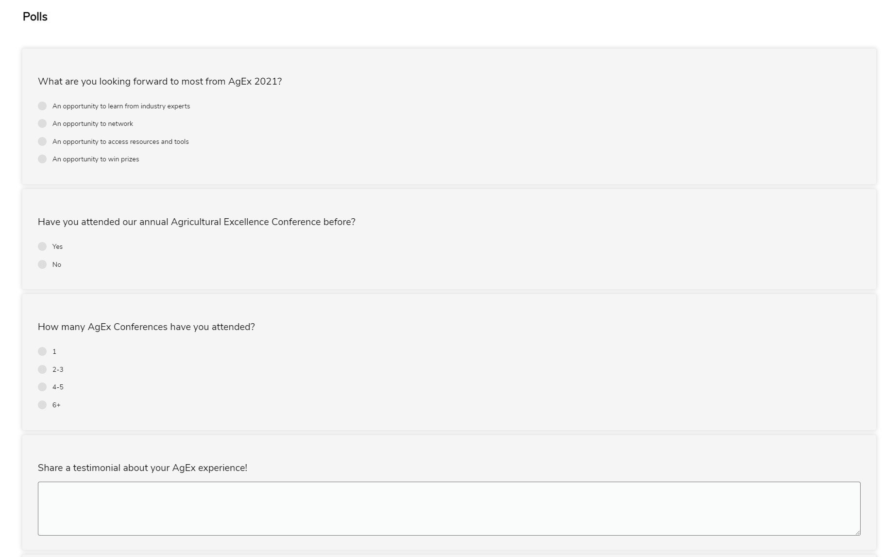 agex polls