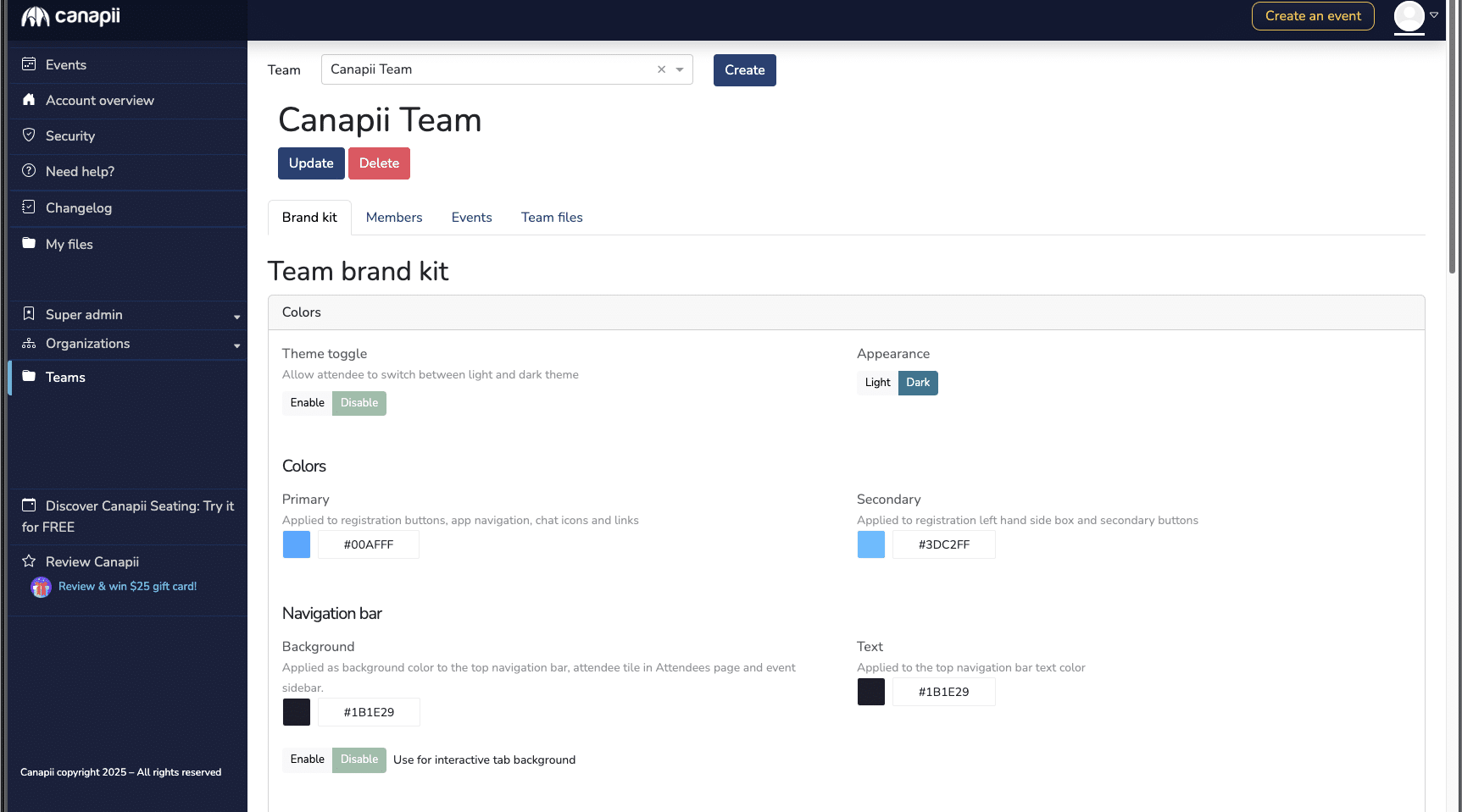 centralize team files 1.2