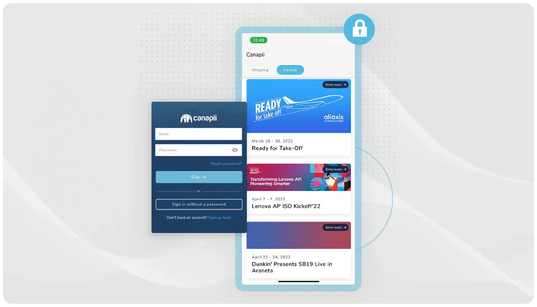Data security across the event lifecycle