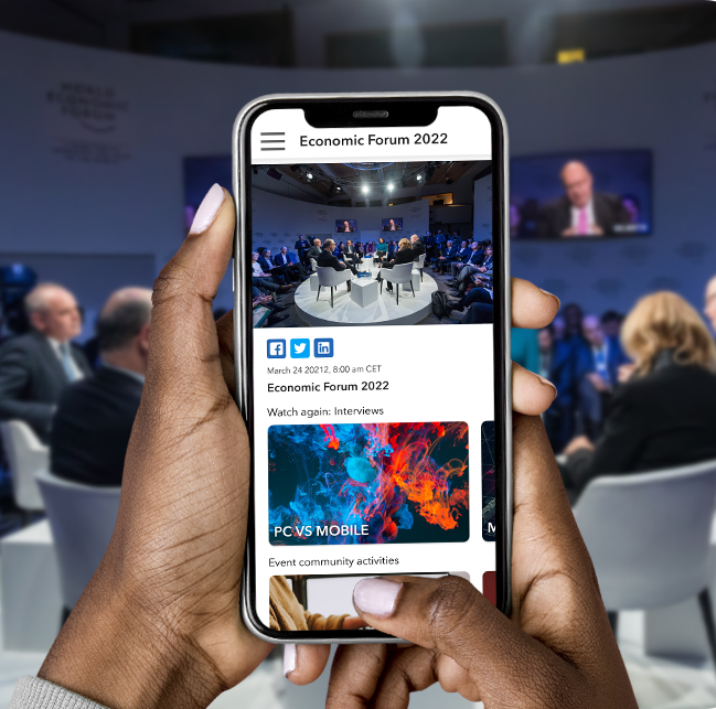 Sponsored session listed in a mobile event app agenda