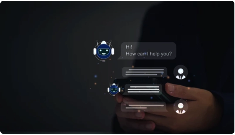 AI chatbot assisting an event attendee