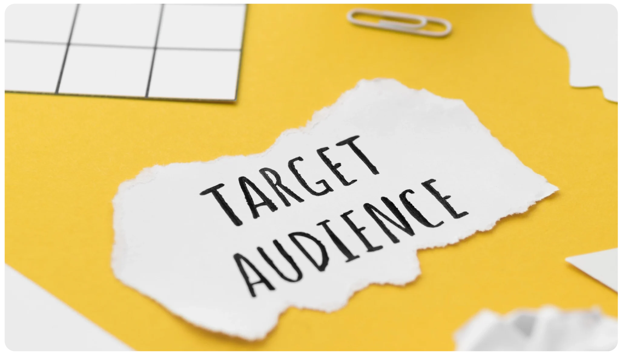 Event planner mapping out the target audience for an in-person event