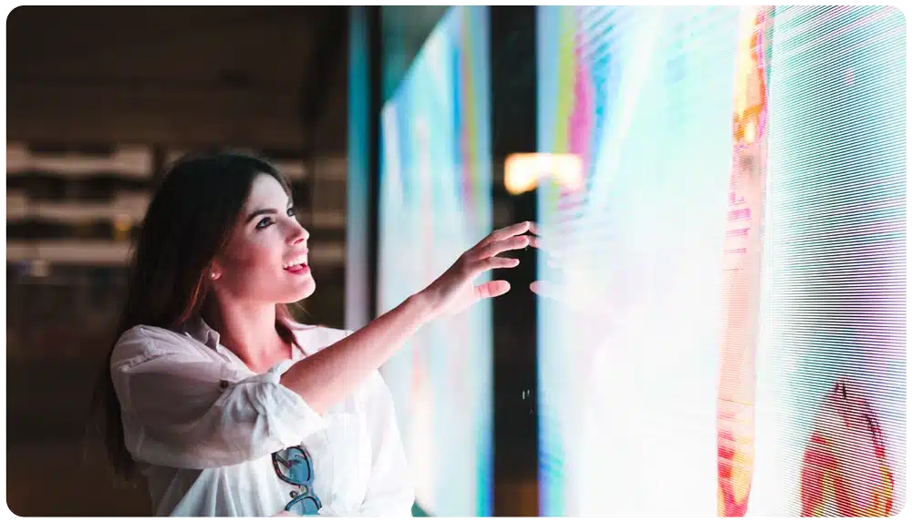 Event theme brought to life with technology and interactive elements